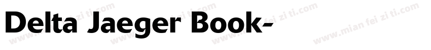 Delta Jaeger Book字体转换
